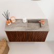 Mondiaz JOYA-DLUX Meuble de toilette 70cm - couleur Ruby - Lavabo FAYE position Droite 1 trou de robinet couleur Oza SW1425502