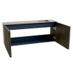 Mondiaz JOYA-DLUX 100cm meuble de salle de bains - couleur Shadow - Vasque FAYE position Droite Sans trou de robinet couleur Arena. SW1424812