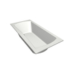 Xenz Robijn Duobad - 190x90x48 - afvoer Midden - acryl - wit SW378332