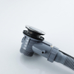Fortifura Calvi Badafvoercombinatie - draaibediening - geschikt voor bodemdikte 10-20mm - geborsteld RVS SW1381751