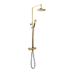 Hotbath Cobber thermostatische regendoucheset met 20cm ronde hoofddouche ronde handdouche messing gepolijst PVD *SHOWROOMMODEL* OUTLETSTORE STORE44093