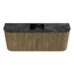 Mondiaz JOYA-DLUX 103.2cm toiletmeubel - ronding links en rechts kleur Dusk - Wastafel FAYE positie Midden Zonder kraangat kleur Lava. SW1423268