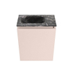 MONDIAZ TURE-DLUX Meuble toilette - 40cm - Rosee - EDEN - vasque Lava - position gauche - sans trou de robinet SW1103966