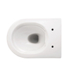 Sanindusa Urby Wandtoilet - 48.3x35x33cm - compact - spoelrandloos - zonder zitting - glans wit SW1030602
