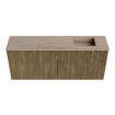 Mondiaz JOYA-DLUX 100cm toiletmeubel - kleur Dusk - Wastafel FAYE positie Rechts 1 kraangat kleur Saba. SW1426070