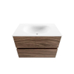 Mondiaz VICA badkameronderkast - 70cm - 2 lades - Moon wastafel Talc - zonder kraangat - Mocha SW1187260