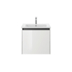 Duravit Ketho 2 meuble sous-lavabo avec 1 tiroir 61x48x44cm avec poignée anthracite blanc haute brillance SW772322