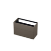 INK Meuble sous-lavabo - 100x45x65cm - 2 tiroirs - push to open - avec façades rapportées droites - MDF laqué - Taupe mat SW352547