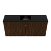 Mondiaz JOYA 90cm toiletmeubel - kleur Walnut - Wastafel FAYE positie Midden 1 kraangat kleur Urban. SW1421324