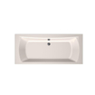 Xenz Robijn inbouwbad - 180x80cm - met overloop - met afvoer - Acryl Crème mat SW378317