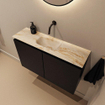 MONDIAZ TURE-DLUX 80cm toiletmeubel Urban. EDEN wastafel Frappe positie midden. Zonder kraangat. SW1102632