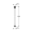 GROHE Silverflex Doucheslang - 125cm - glad - hard graphite - SHOWROOMMODEL SHOW26228