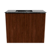 Mondiaz JOYA-DLUX Meuble de salle de bains 50cm - couleur Ruby - Vasque FAYE position Gauche Sans trou de robinet couleur Lava SW1423603