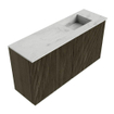 Mondiaz JOYA-DLUX Meuble de toilette 80cm - couleur Shadow - Vasque FAYE position Droite Sans trou de robinet couleur Opalo SW1422912