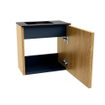 Mondiaz JOYA 40cm toiletmeubel - kleur Oak - Wastafel FAYE positie Links Zonder kraangat kleur Urban. SW1421157