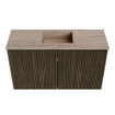 Mondiaz JOYA-DLUX Meuble de salle de bains 70cm - couleur Shadow - Vasque FAYE position Milieu 1 trou de robinet couleur Saba. SW1425106