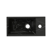 Riho Livit Tiny Fontaine - 1 trou de robinet à droite - 41x20.5x10.5cm - céramique - marbre noir SW1075279