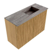 Mondiaz JOYA-DLUX 60cm toiletmeubel - kleur Oak - Wastafel FAYE positie Rechts 1 kraangat kleur Oza. SW1424093
