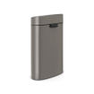 Brabantia Touch Bin Poubelle - 40 litres - seau intérieur en plastique - platinum SW1117326