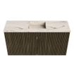 Mondiaz JOYA-DLUX Meuble de salle de bains 80cm - couleur Shadow - Vasque FAYE position Milieu Sans trou de robinet couleur Nata SW1424955