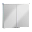 Crosswater Lustro Armoire de toilette - 80x70cm - éclairage LED - 2 portes - IP44 SW876262