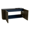 Mondiaz JOYA 91.6cm toiletmeubel - ronding links kleur Shadow - Wastafel FAYE positie Rechts Zonder kraangat kleur Urban. SW1421576