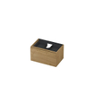 INK Wastafelonderkast - 70x45x40cm - 1 lade - greeploos - met houten keerlijst - MDF - Natur SW493515