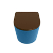 MONDIAZ LAVIE WC suspendu - 36x53cm - sans bride - Rust (marron) - softclose - quick-release - abattant WC - Jeans (bleu) SW1208701