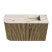 Mondiaz JOYA-DLUX 71.6cm toiletmeubel - ronding links kleur Dusk - Wastafel FAYE positie Rechts 1 kraangat kleur Nata. SW1425921