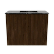Mondiaz JOYA-DLUX 50cm meuble de salle de bains - couleur Walnut - Vasque FAYE position Droite Sans trou de robinet couleur Lava. SW1422428