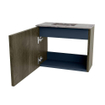 Mondiaz JOYA-DLUX 50cm toiletmeubel - kleur Shadow - Wastafel FAYE positie Links 1 kraangat kleur Sombra. SW1425170