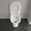Villeroy & Boch ViCare staand toilet - zonder spoelrand - vlakspoel - zonder zitting - glans Alpin (wit) SW880706