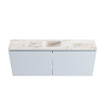 MONDIAZ TURE-DLUX Meuble toilette - 120cm - Clay - EDEN - vasque Frappe - position centrale - 1 trou de robinet SW1102720