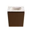 MONDIAZ TURE-DLUX Meuble toilette - 40cm - Rust - EDEN - vasque Frappe - position centrale - sans trou de robinet SW1102956