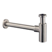 Wiesbaden Caral Siphon 11/4 avec tuyau moral et rosace look inox SW10742