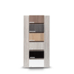 BRAUER 2.0 Armoire de toilette 100x70x15cm éclairage intégré rectangulaire 2 portes pivotantes MDF Taupe mat SW371633