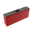 MONDIAZ TURE-DLUX Meuble WC 120cm Fire. EDEN lavabo Lava position milieu. Avec 1 trou de robinet. SW1103790
