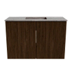Mondiaz JOYA-DLUX 60cm toiletmeubel - kleur Walnut - Wastafel FAYE positie Midden Zonder kraangat kleur Oza. SW1424558