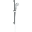 Hansgrohe Croma Select E Vario ensemble barre de douche avec douchette à main Croma Select E Vario EcoSmart 65cm avec flexible Isiflex`B 160cm blanc/chrome 0605310