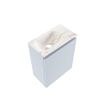 MONDIAZ TURE-DLUX Meuble toilette - 40cm - Clay - EDEN - vasque Frappe - position gauche - sans trou de robinet SW1102691