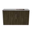 Mondiaz JOYA-DLUX 70cm meuble de salle de bains - couleur Shadow - Vasque FAYE position Droite 1 trou de robinet couleur Oza. SW1425039
