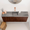 Mondiaz JOYA-DLUX 100cm toiletmeubel - kleur Ruby - Wastafel FAYE positie Midden Zonder kraangat kleur Sombra. SW1425675