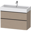 Duravit D-neo Meuble sous vasque 98.4x44.2x62.5cm 2 tiroirs Linnen mat SW641353