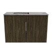 Mondiaz JOYA-DLUX Meuble de toilette 60cm - couleur Shadow - Vasque FAYE position Gauche 1 trou de robinet couleur Sombra. SW1425182