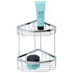 Geesa Basket Étagère de douche d'angle double 27,5cm Chromé 0650257