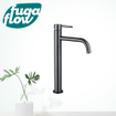 FugaFlow Eccelente Sobrado Badkamer Slim Wastafelkraan - 32.6cm - verhoogd - opbouw - gunmetal PVD - Black Friday - SW1123318