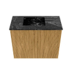 Mondiaz JOYA-DLUX 50cm toiletmeubel - kleur Oak - Wastafel FAYE positie Links 1 kraangat kleur Lava. SW1422028