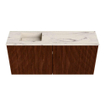 Mondiaz JOYA-DLUX 90cm toiletmeubel - kleur Ruby - Wastafel FAYE positie Links Zonder kraangat kleur Nata. SW1425441