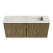 Mondiaz JOYA-DLUX 90cm toiletmeubel - kleur Dusk - Wastafel FAYE positie Rechts Zonder kraangat kleur Ostra. SW1423394