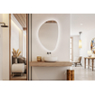 FugaFlow Eccelente Arredo Miroir Sim - 120x80cm - éclairage - chauffage miroir - horizontal/vertical - organique SW1469325